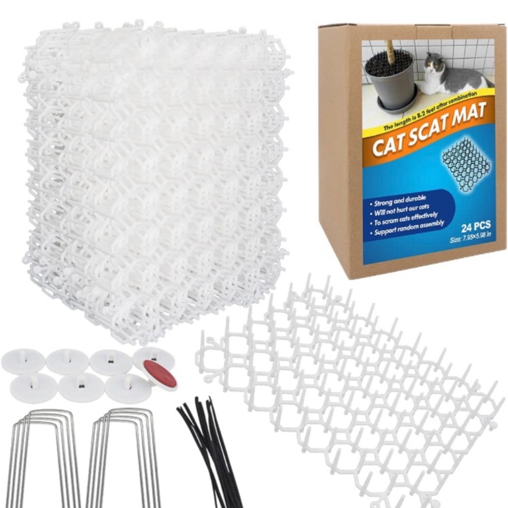 Ley's Cat Deterrent Mat, Scat Mat for Cats with Spikes, Cat Repellent
